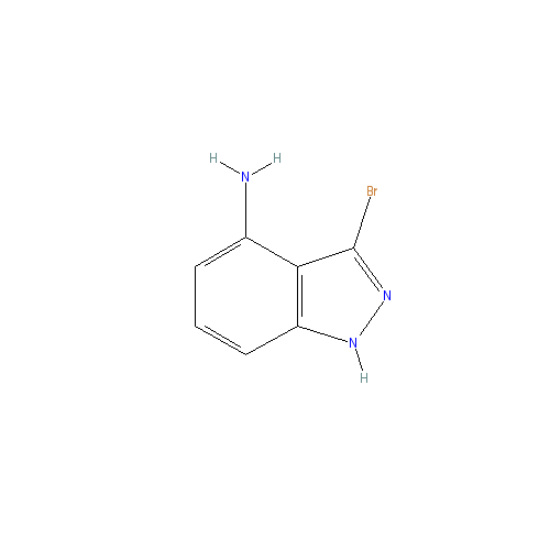 Chemical structure of 3-Bromo-1H-indazol-4-amine