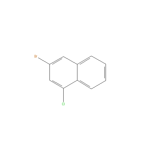 Chemical structure of 3-bromo-1-chloronaphthalene