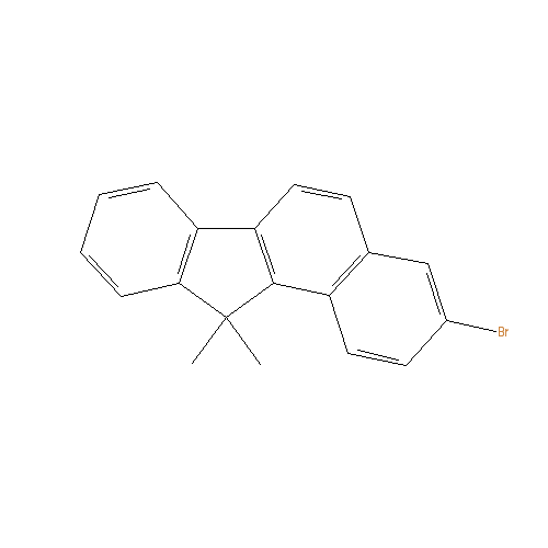 Chemical structure of 3-Bromo-11,11-dimethyl-11H-benzo[b]fluorene