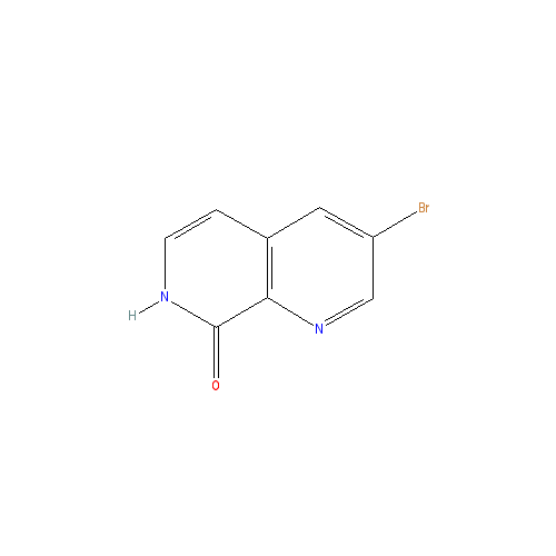 Chemical structure of 3-Bromo-1,7-naphthyridin-8-ol