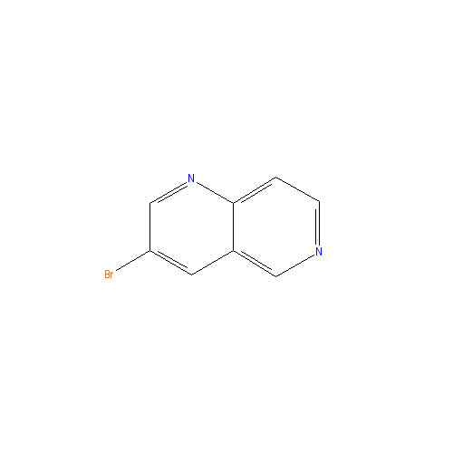Chemical structure of 3-Bromo-1,6-naphthyridine