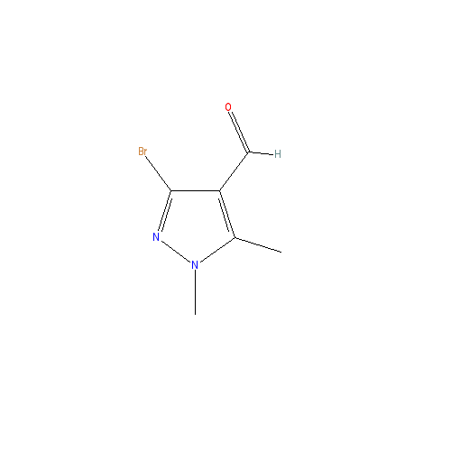 Chemical structure of 3-Bromo-1,5-dimethyl-1H-pyrazole-4-carbaldehyde