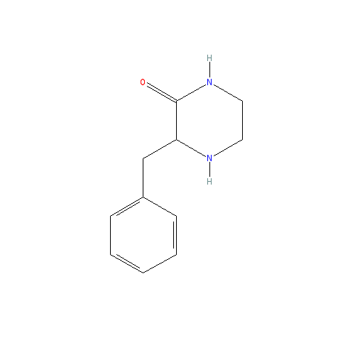 Chemical structure of 3-Benzylpiperazin-2-one
