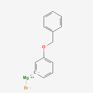 Chemical structure of 3-Benzyloxyphenylmagnesium bromide solution