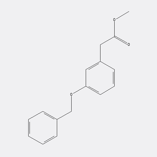 Chemical structure of 3-Benzyloxyphenylacetic acid methyl ester