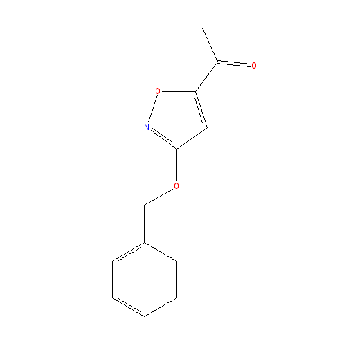 Chemical structure of 3-Benzyloxy-5-acetylisoxazole