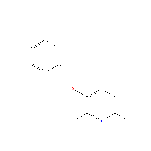 Chemical structure of 3-Benzyloxy-2-chloro-6-iodo-pyridine