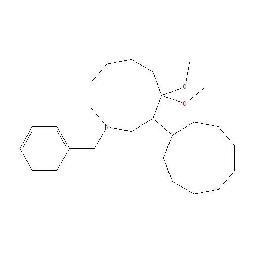 Chemical structure of 3-Benzyl-9,9-dimethoxy-3-azabicyclo[3.3.1]nonane