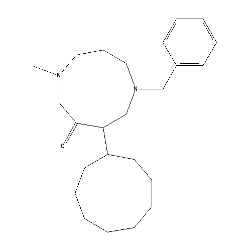 Chemical structure of 3-Benzyl-7-methyl-3,7-diazabicyclo[3.3.1]Nonan-9-one