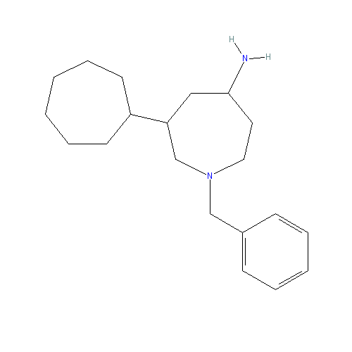 Chemical structure of 3-Benzyl-3-azabicyclo[3.1.1]heptan-6-amine