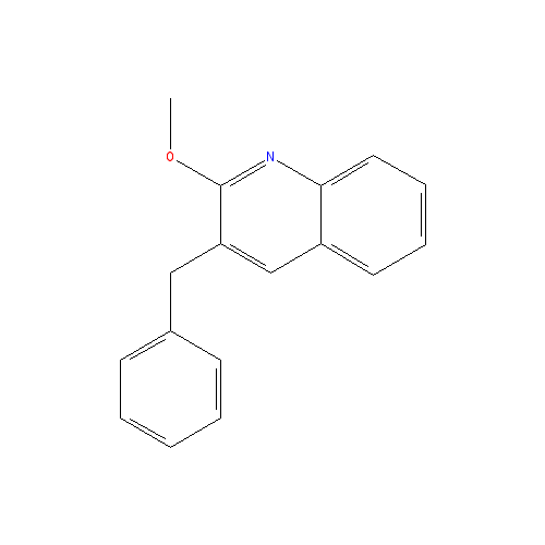 Chemical structure of 3-Benzyl-2-methoxyquinoline