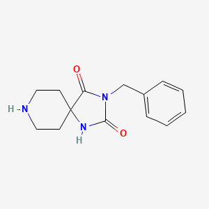 Chemical structure of 3-Benzyl-1,3,8-triazaspiro[4.5]decane-2,4-dione