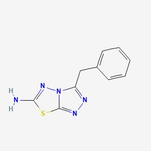Chemical structure of 3-BENZYL[1,2,4]TRIAZOLO[3,4-B][1,3,4]THIADIAZOL-6-AMINE