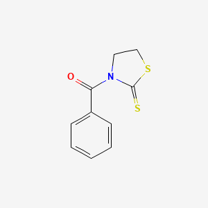 Chemical structure of 3-Benzoylthiazolidine-2-thione