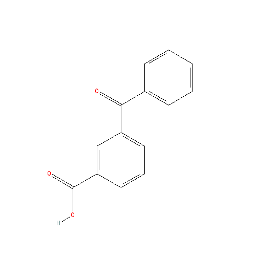 Chemical structure of 3-Benzoylbenzoic acid