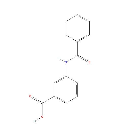Chemical structure of 3-Benzamidobenzoic acid