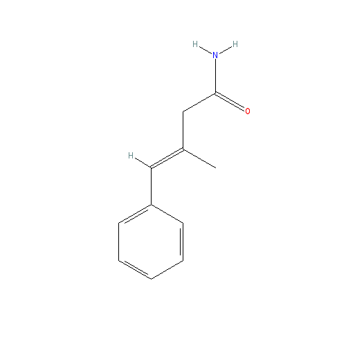 Chemical structure of 3-Benzalbutyramide