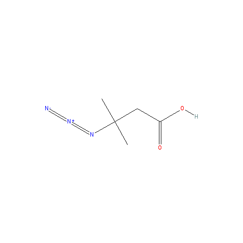 Chemical structure of 3-AZIDO-3-METHYLBUTANOIC ACID