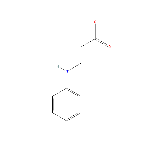 Chemical structure of N-Phenyl-beta-alanine