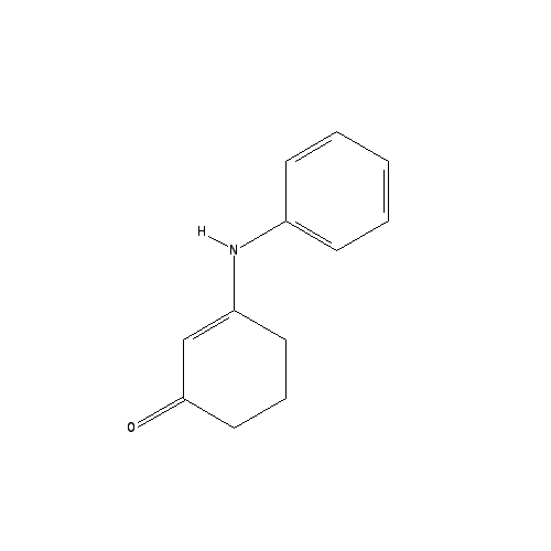 Chemical structure of 3-Anilino-2-cyclohexen-1-one