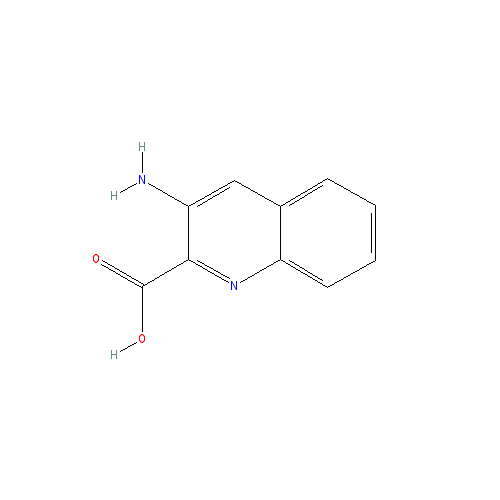 Chemical structure of 3-Aminoquinoline-2-carboxylic acid