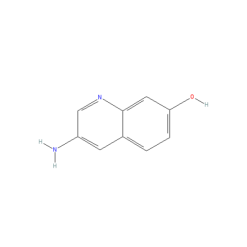 Chemical structure of 3-Aminoquinolin-7-ol