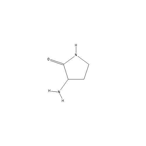 Chemical structure of 3-Aminopyrrolidin-2-one hydrochloride