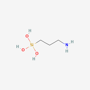 Chemical structure of Aminopropylsilanetriol