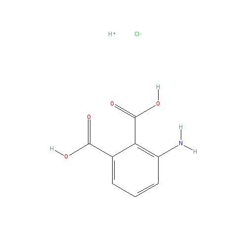 Chemical structure of 3-Aminophthalic acid hydrochloride