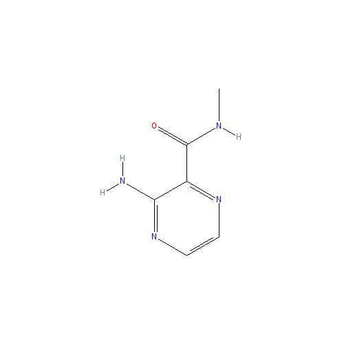 Chemical structure of 3-Amino-N-methylpyrazine-2-carboxamide