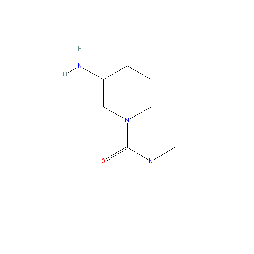 Chemical structure of 3-Amino-N,N-dimethylpiperidine-1-carboxamide