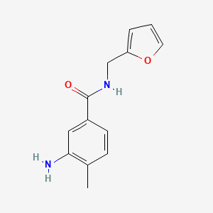 Chemical structure of 3-Amino-N-(2-furylmethyl)-4-methylbenzamide