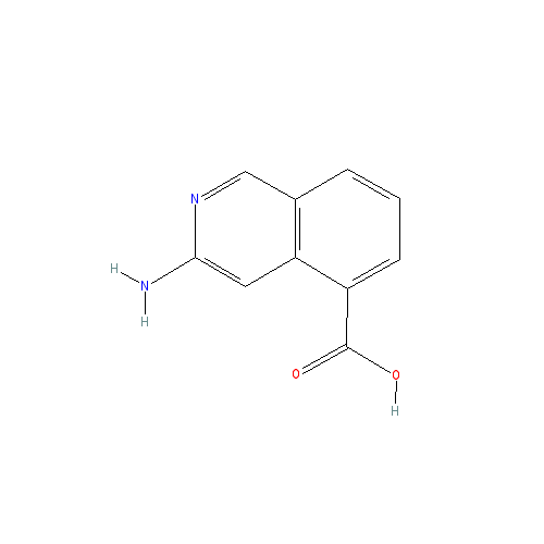 Chemical structure of 3-Aminoisoquinoline-5-carboxylic acid