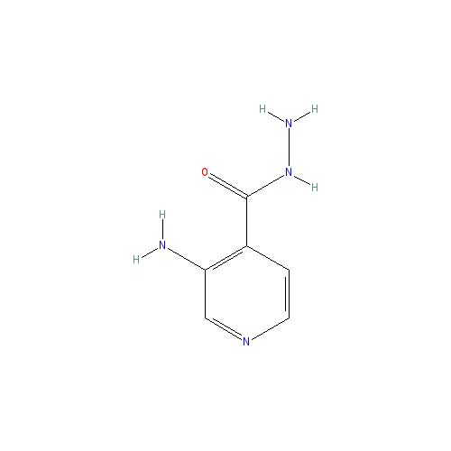 Chemical structure of 3-Aminoisonicotinohydrazide
