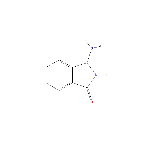 Chemical structure of 3-Aminoisoindolin-1-one