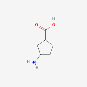 Chemical structure of 3-Aminocyclopentanecarboxylic Acid