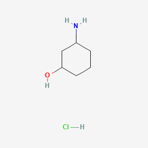 Chemical structure of 3-Aminocyclohexanol Hydrochloride