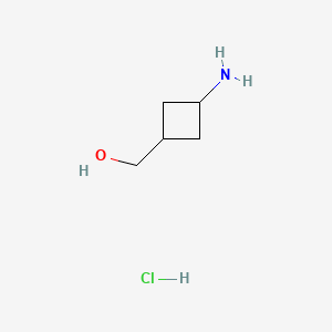 Chemical structure of 3-Aminocyclobutanemethanol hydrochloride