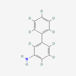 Chemical structure of 3-Aminobiphenyl-d9