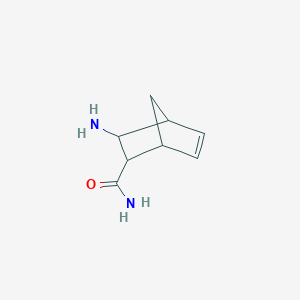 Chemical structure of 3-Aminobicyclo[2.2.1]Hept-5-ene-2-carboxamide