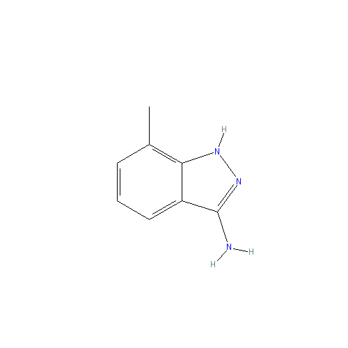 Chemical structure of 3-Amino-7-methyl-1H-indazole