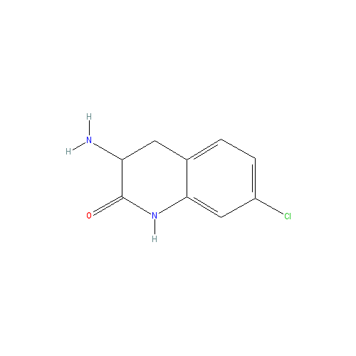 Chemical structure of 3-Amino-7-chloro-3,4-dihydroquinolin-2(1H)-one