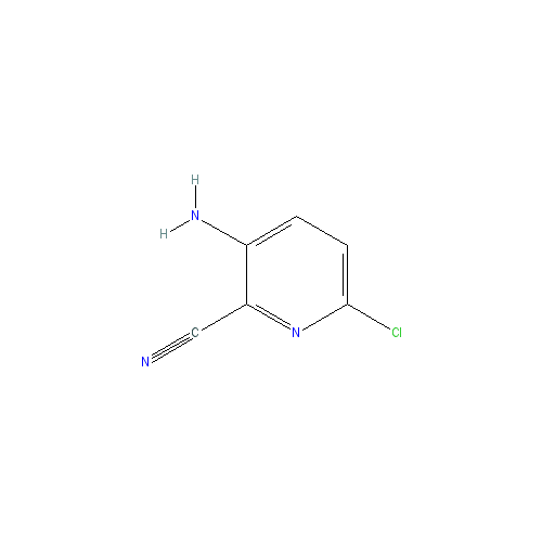 Chemical structure of 3-Amino-6-chloropyridine-2-carbonitrile