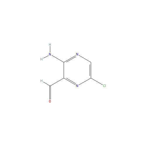 Chemical structure of 3-Amino-6-chloropyrazine-2-carbaldehyde