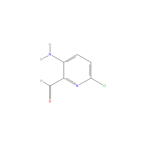 Chemical structure of 3-Amino-6-chloropicolinaldehyde