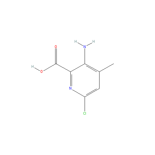 Chemical structure of 3-Amino-6-chloro-4-methylpicolinic acid
