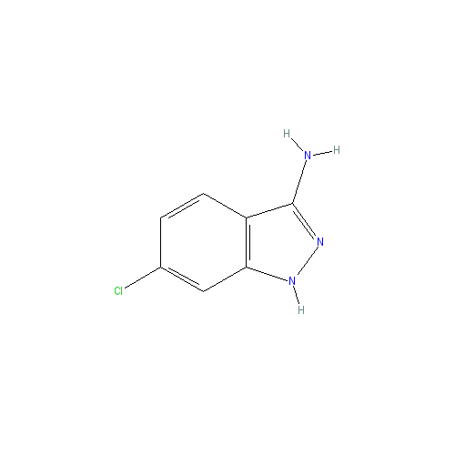 Chemical structure of 6-chloro-1H-indazol-3-amine