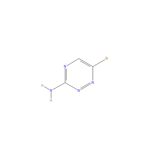 Chemical structure of 6-Bromo-1,2,4-triazin-3-amine