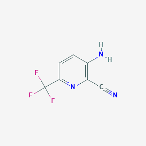 Chemical structure of 3-Amino-6-(trifluoromethyl)picolinonitrile