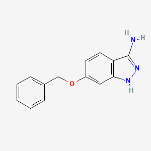 Chemical structure of 6-(Benzyloxy)-1H-indazol-3-amine